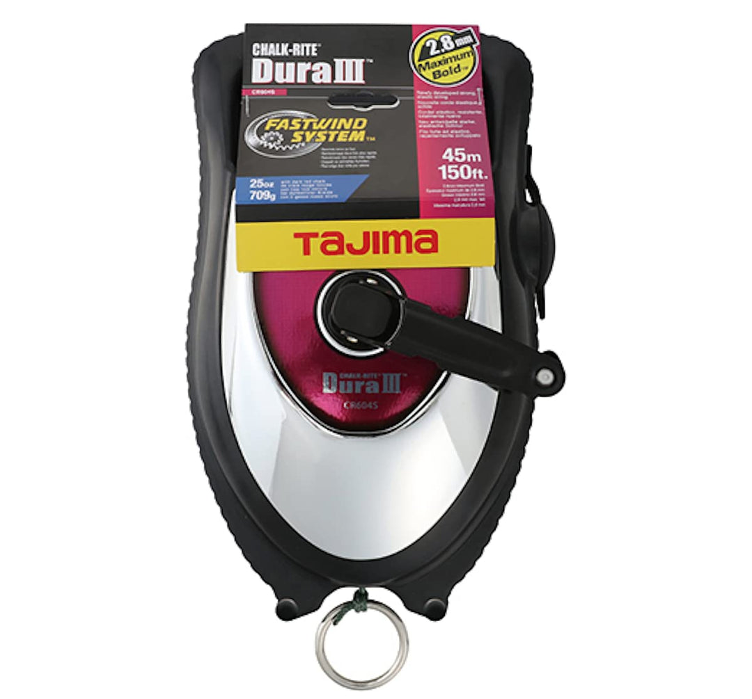 Tajima Schlagschnurgerät/Schlagschnur CHALK-RITE Dura III (2,8 mm x 45 m) CR604S 2,8 mm x 45 m - CR6