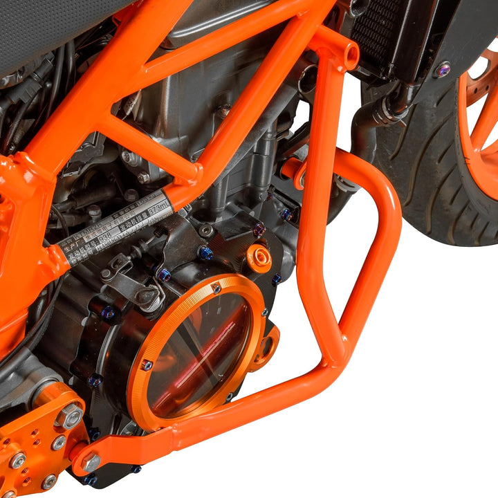 TAZGANTAX Motorrad Stahl Motorschutz Sturzbügel Sturzbügel Rahmenschutz Kompatibel mit K.T.M Duke 25