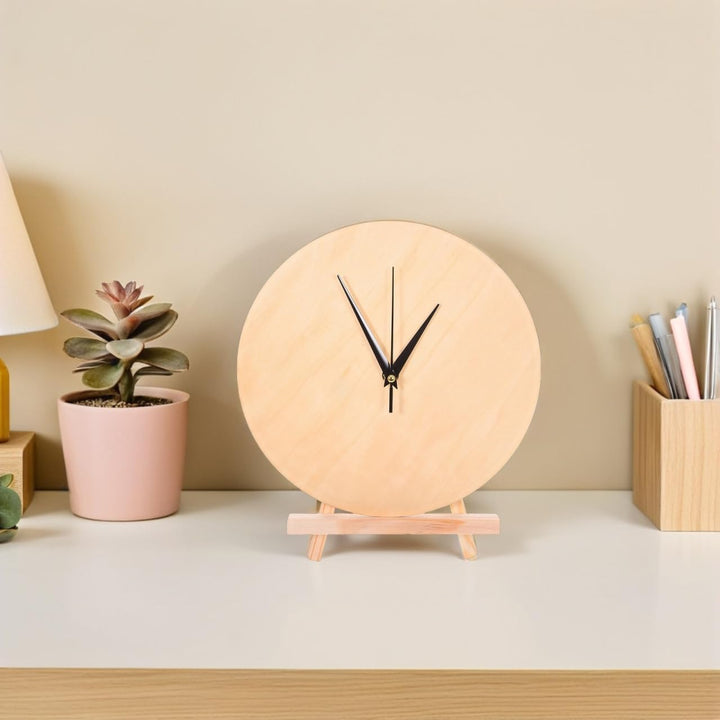 TOYANDONA 1 Set unfertiger Uhrenrohling aus Holz: DIY-Uhrengesicht – 30,5 cm rundes Zifferblatt mit