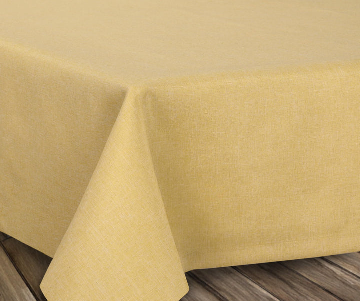 BEAUTEX fleckenabweisende und bügelfreie Tischdecke - Tischtuch mit Lotuseffekt - Tischwäsche in Lei