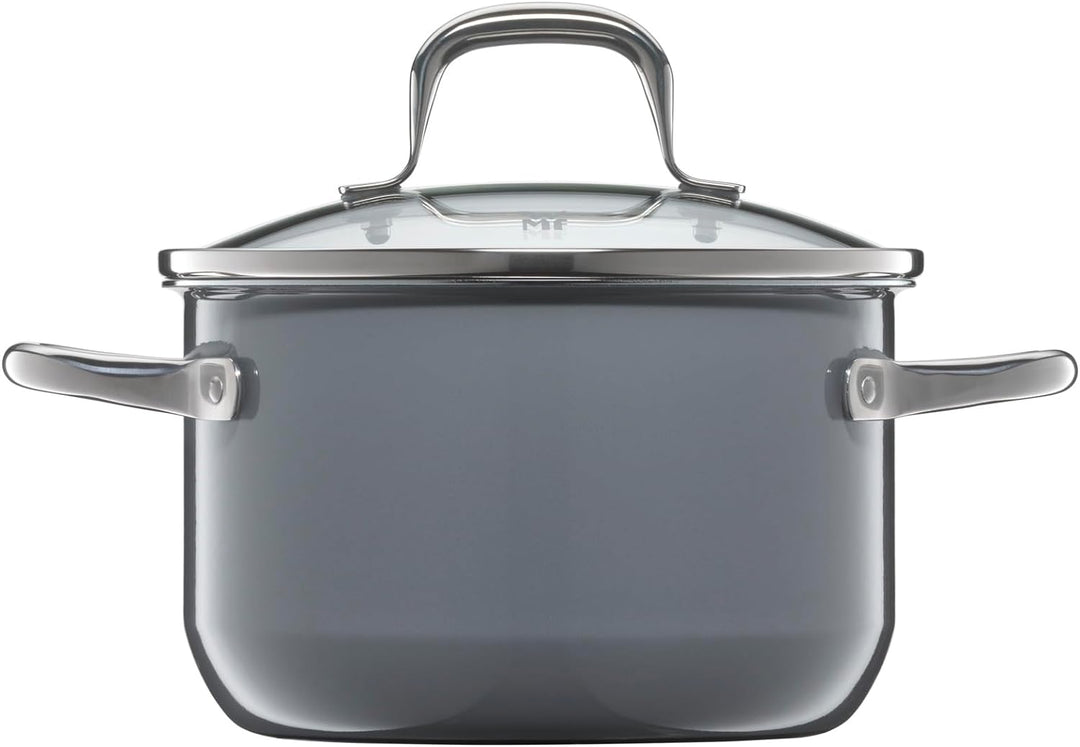 WMF Fusiontec Essential Kochtopf klein 16 cm Glasdeckel, Fleischtopf Induktion, 2,0l, kleiner Topf K