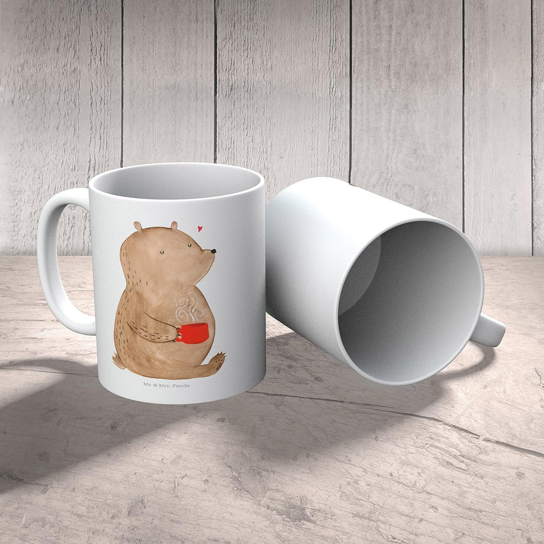 Mr. & Mrs. Panda Plastikbecher Bär Kaffee - Geschenk, Bären, Kindertasse, Haferl, Camping Tasse, Mot