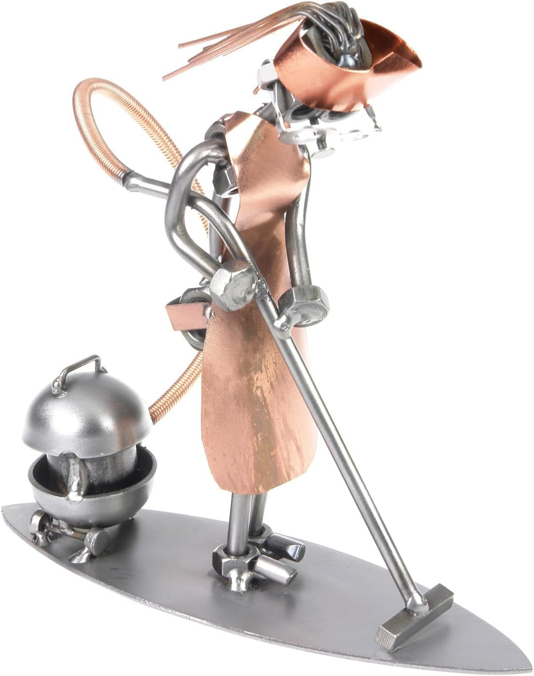 metalman24 Schraubenmännchen Zimmermädchen Reinigungskraft I Handarbeit I Geschenkidee I Metallfigur