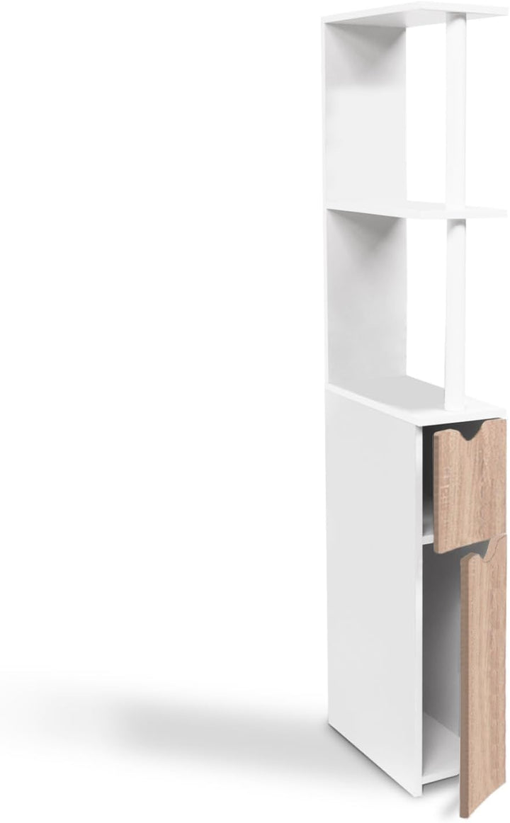 ProBache WC-Schrank, Holz, platzsparend, für Toilette, 2 Türen Buche