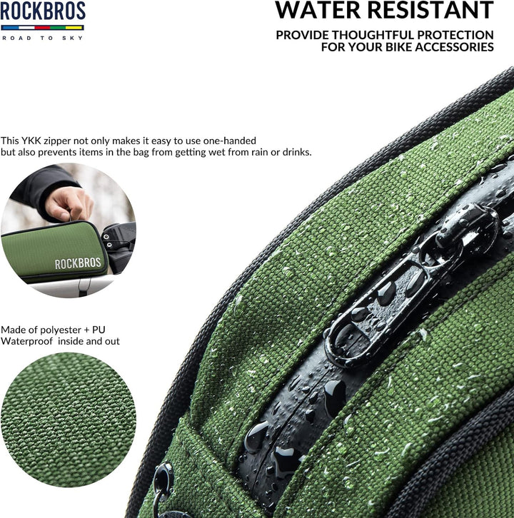 ROCKBROS Road-to-Sky Fahrrad Rahmentasche Wasserabweisend Oberrohrtasche 0,7L Reflektierend Fahrradt
