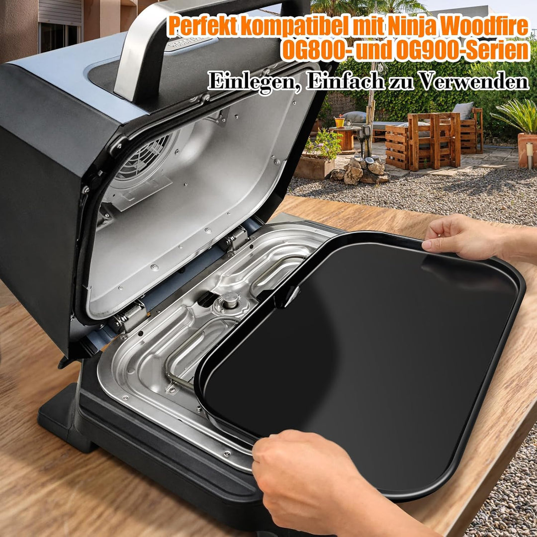 GFTIME Gusseiserne Grillplatte für Ninja Woodfire Pro XL, OG800 und OG900 Serie (OG850/OG901), Outdo