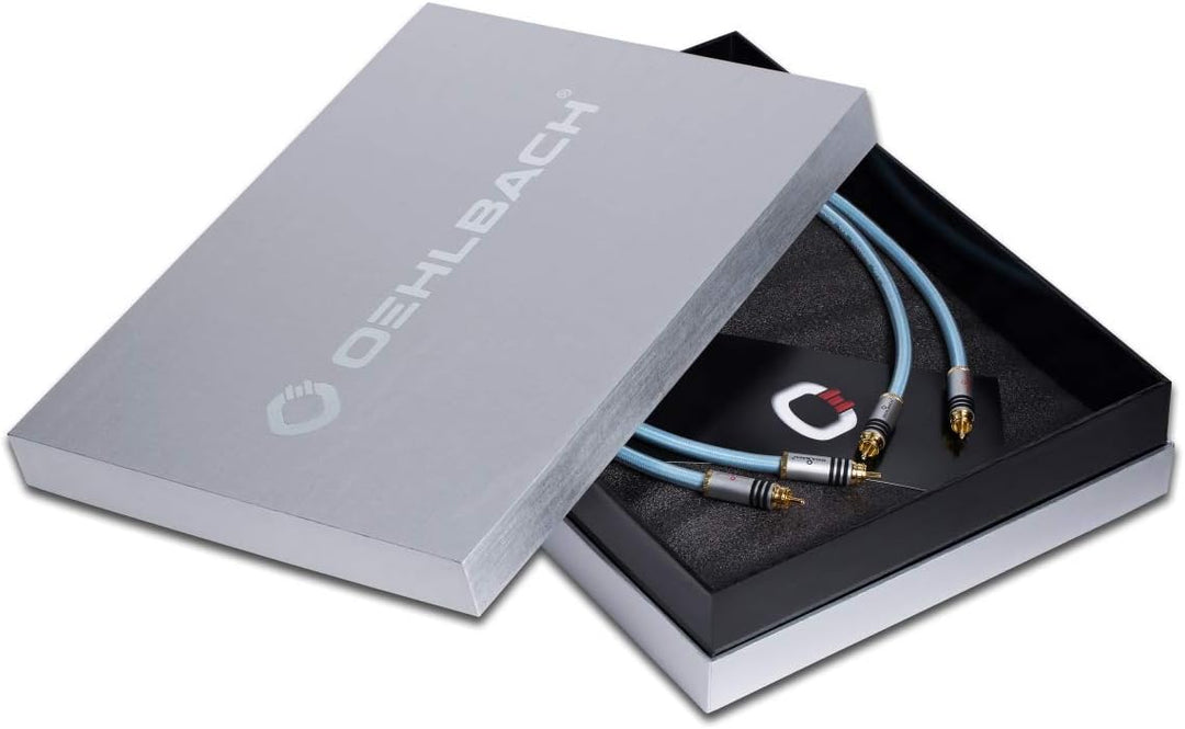 Oehlbach XXL Series 2 - High-End Stereo Audio Cinchkabel (Made in Germany, mehrfach Schirmung, HPOCC