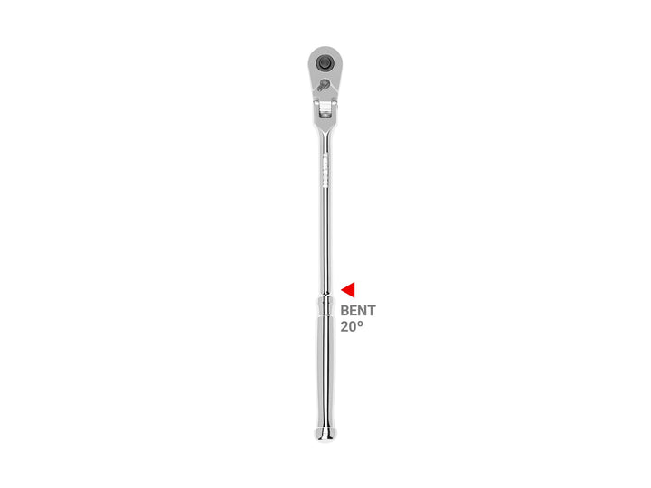 TEKTON 3/8 Zoll Antrieb x 12 Zoll Flexkopf Schnellspanner Ratsche gebogen Griff | SRH33112 3/8 Inch