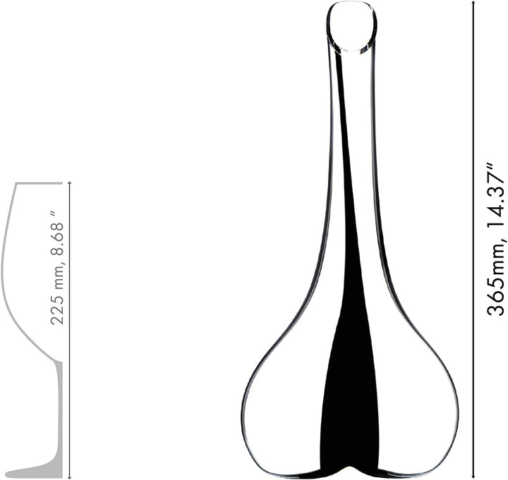 RIEDEL Black Tie Smile Dekanter Schwarz, Schwarz