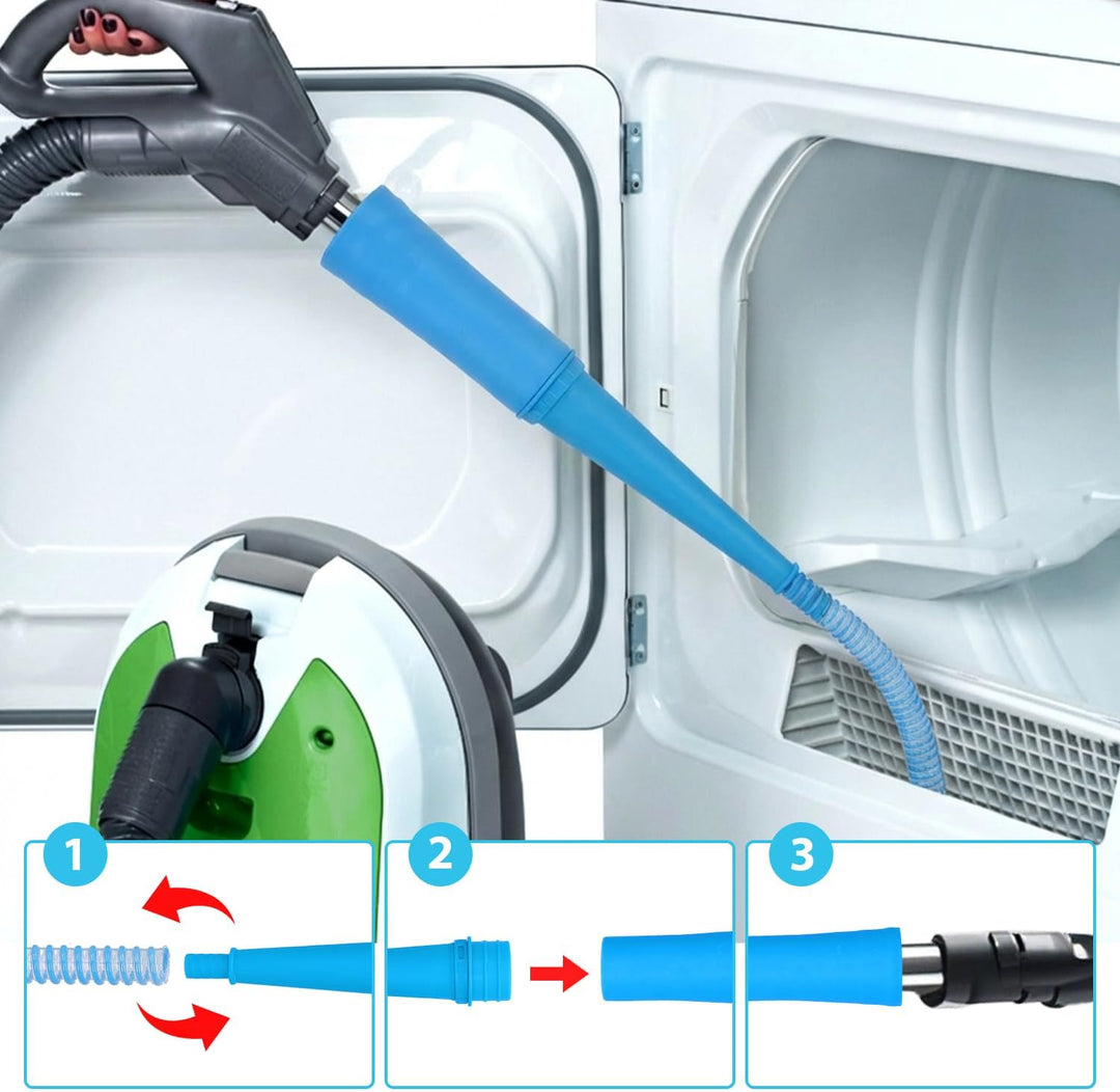 Trockner Entlüftungsreiniger Set Tragbar 98cm Universal Trockner Reinigungsset Lüftungsschlauch Zube