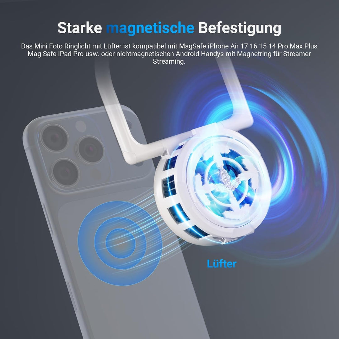 NEEWER Entry Level Version N36 Magnetisches Selfie Licht und Handykühler Kompatibel mit MagSafe iPho