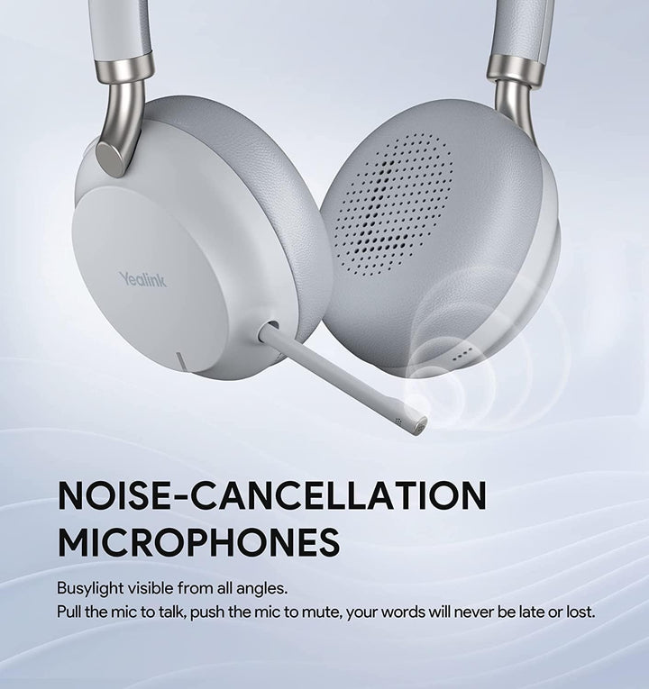 Yealink Bluetooth Headset BH72 Lite Teams Light Gray USB-A MS Teams, MS Teams