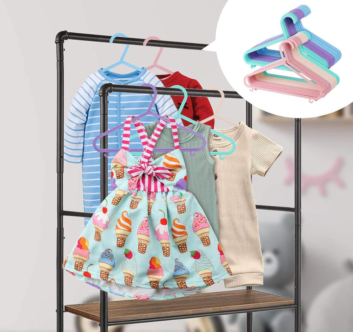 ilauke Babykleiderbügel Set, 40 Stück Kinderkleiderbügel Kleiderbügel Kleiderbügel für Babys und Kle