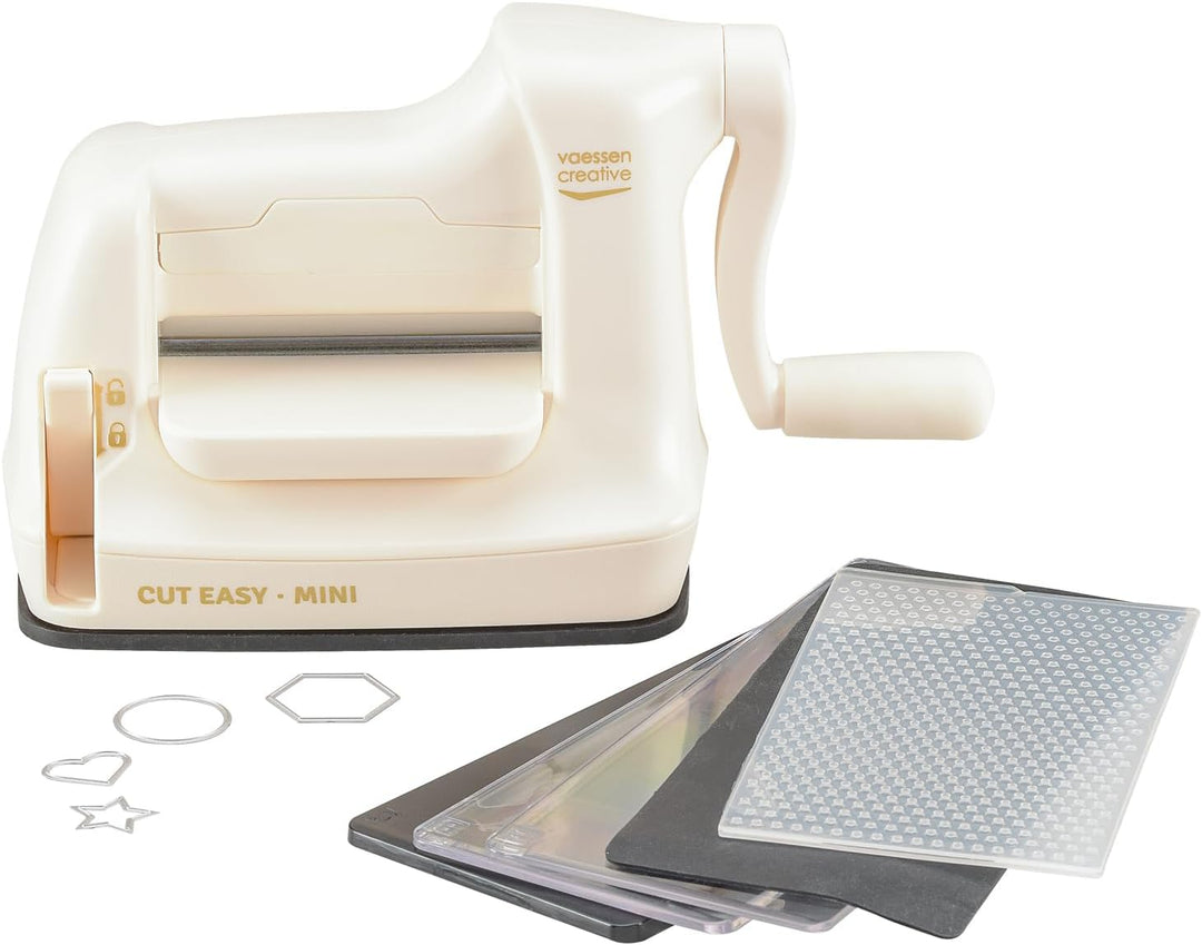 Vaessen Creative Cut Easy Mini Starter Kit, Weiss Cut Easy Mini (7,5cm), Cut Easy Mini (7,5cm)