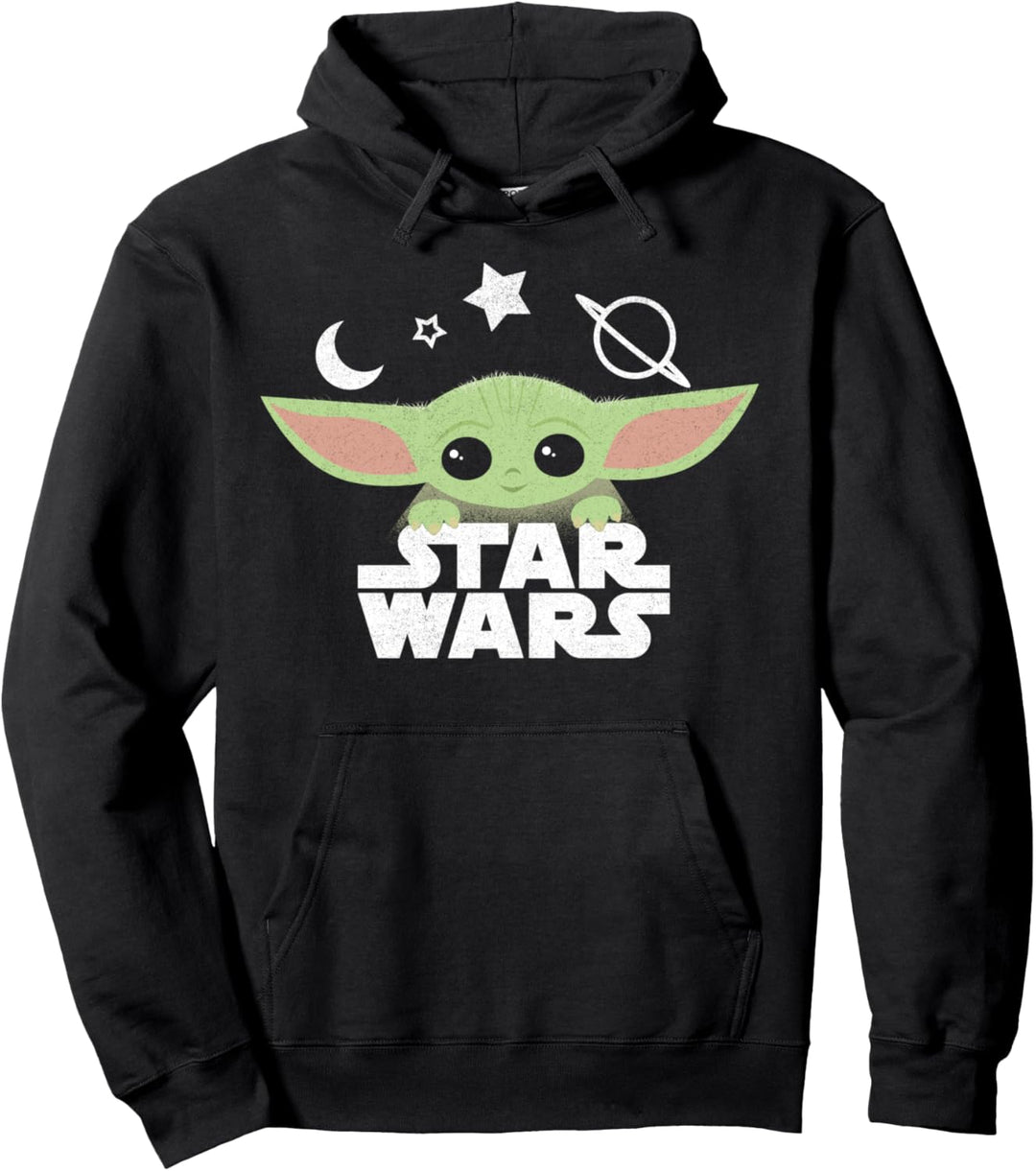 Star Wars Mandalorian The Child Cartoon Space Pullover Hoodie
