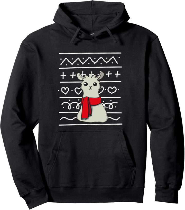 Weihnachten Lama Ugly Sweater Jungs Mädchen Xmas Weihnachts Pullover Hoodie