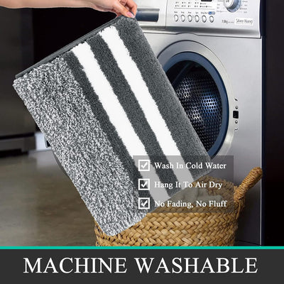 Pauwer Mikrofaser Weichen Badematten & Badteppiche, Gross 60 x 120 cm Flauschige Wasserabsorbierend