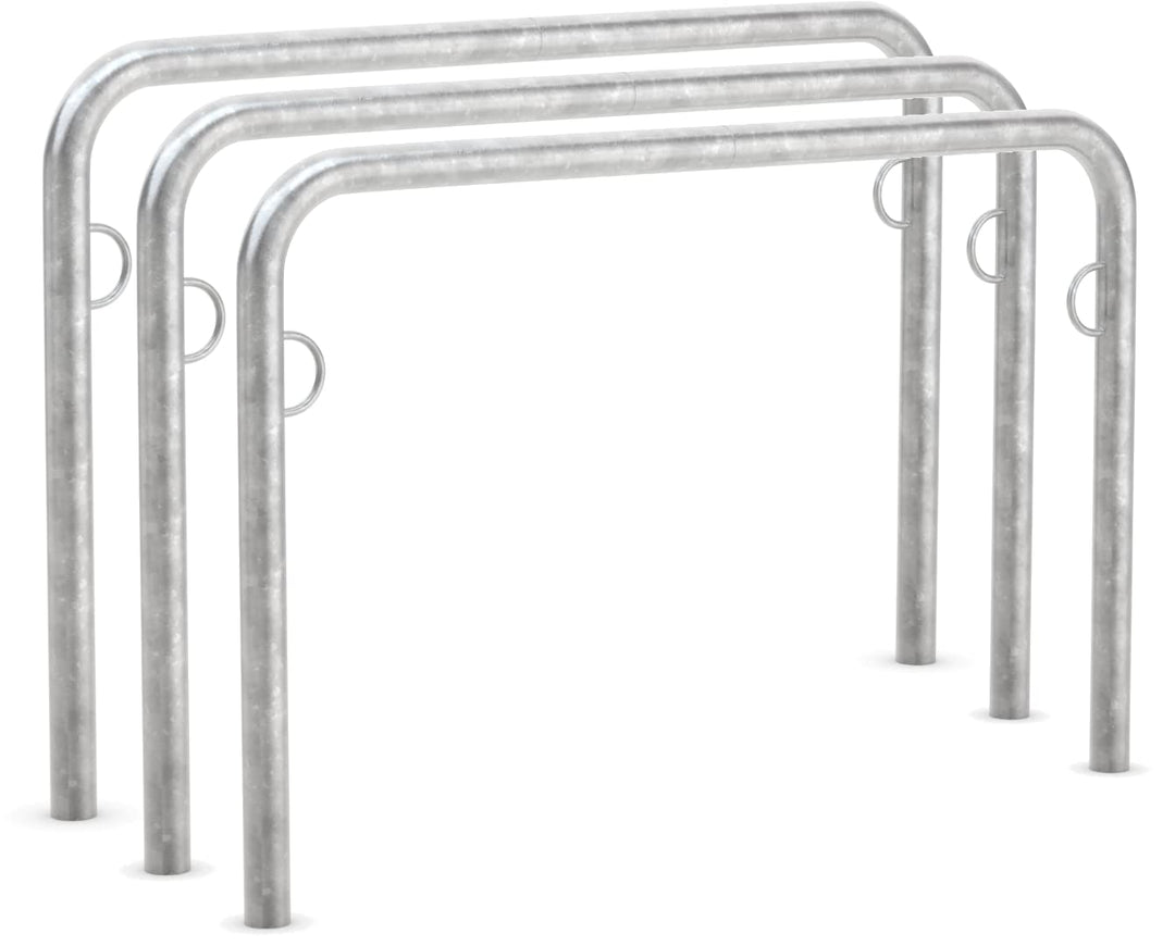 Fahrradanlehnsystem Trust 30 | 3er Pack | zum Einbetonieren | 1250mm | mit Ringösen | Fahrradständer