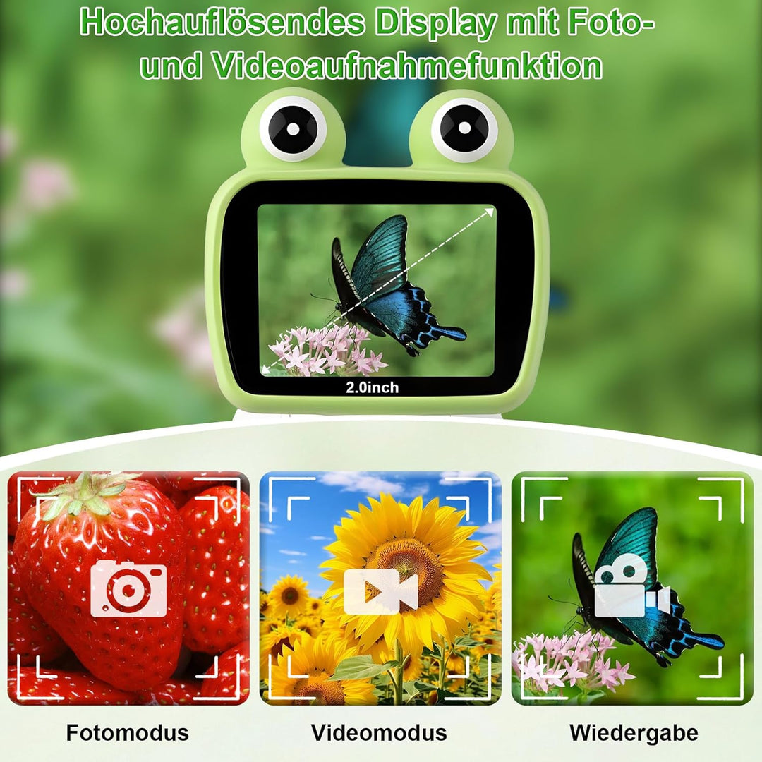 GuKKK Mikroskop für Kinder,2.0" IPS digitales Mikroskop 1000X Handheld Microscope 1080P HD Taschenmi