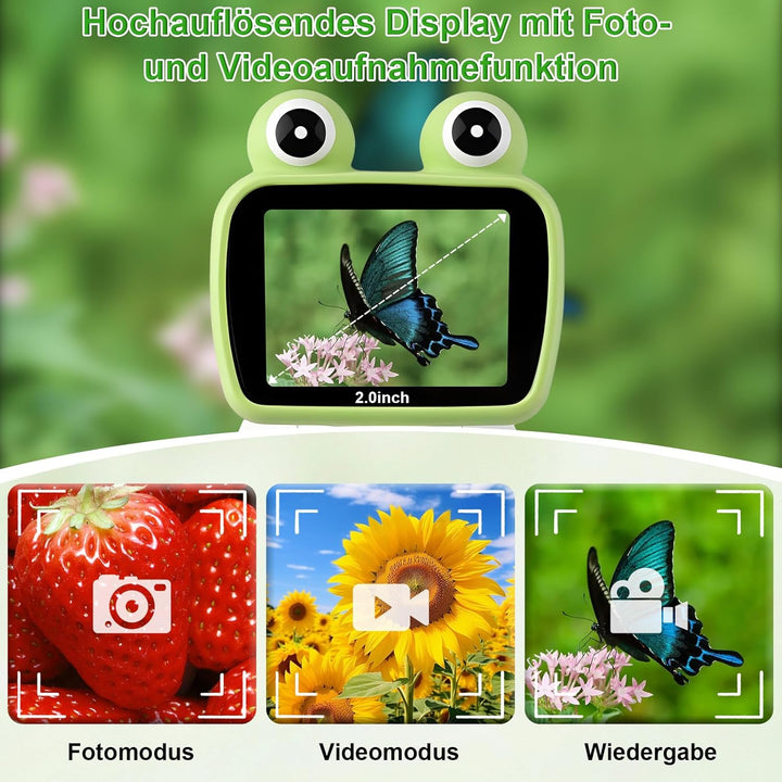 GuKKK Mikroskop für Kinder,2.0" IPS digitales Mikroskop 1000X Handheld Microscope 1080P HD Taschenmi