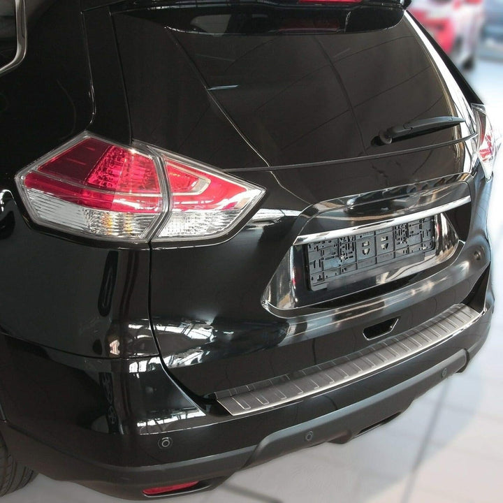 Ladekantenschutz Edelstahl MATT kompatibel für NISSAN X-TRAIL T32, 2017 | mit Abkantung | premium Qu