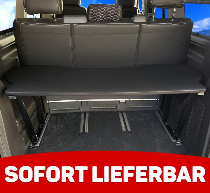 BREMER SITZBEZÜGE Multiflexboard kompatibel mit VW T5 T6 T6.1 Multivan im Set Bettverlängerung Campe