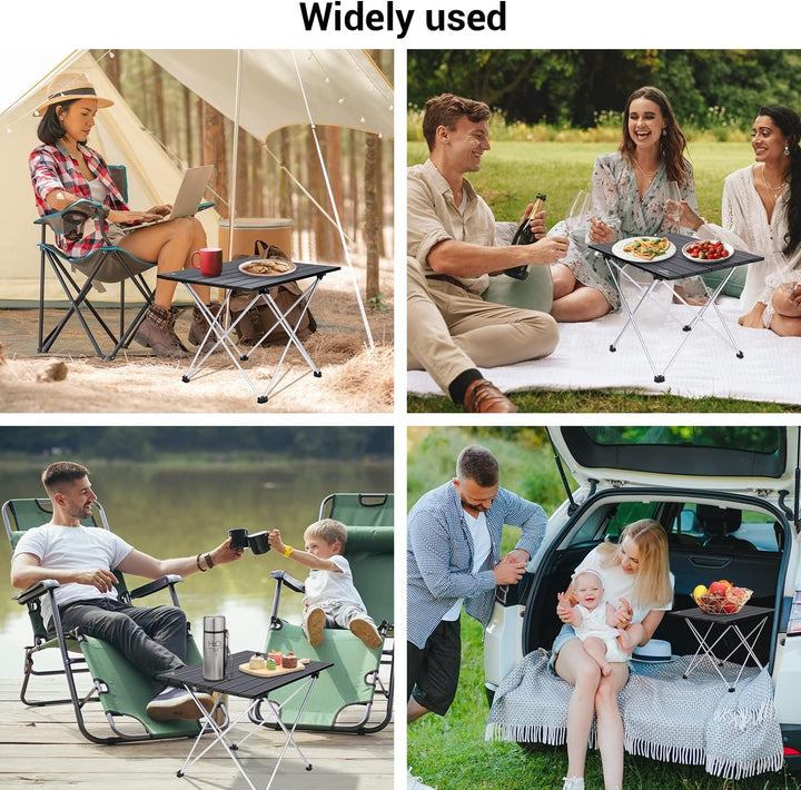 Campingtisch Klapptisch Camping, Aluminium Klapptisch Camping Tisch Faltbarer Picknick-Tisch Tragbar