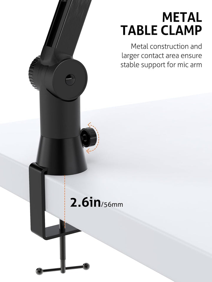 SUNMON für Blue Yeti Universeller Mikrofon Arm - Schwere Mikrofon Halterung Tisch 360° drehbarer mic