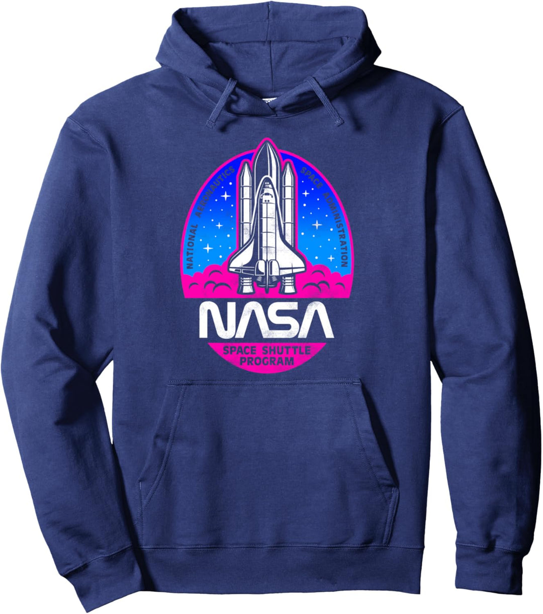 NASA Space Shuttle Program Pink & Purple Logo Pullover Hoodie