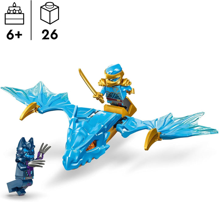 LEGO NINJAGO Nyas Drachengleiter, Ninja-Set mit Drachen-Spielzeug und Figuren inkl. NYA-Minifigur mi
