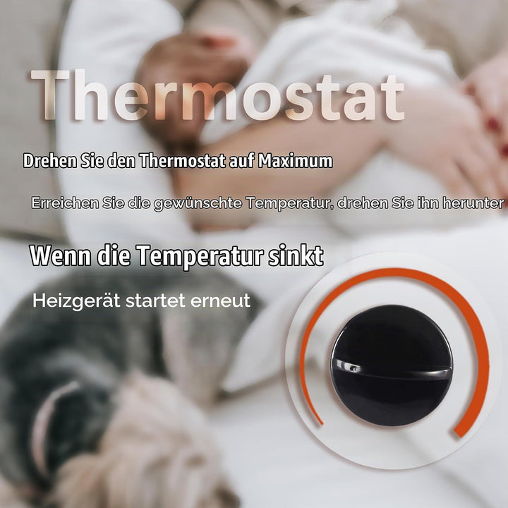 DONYER POWER Elektrische Konvektor-Heizung 2000W Raumheizung Sicher und effizient Schwarz, Schwarz