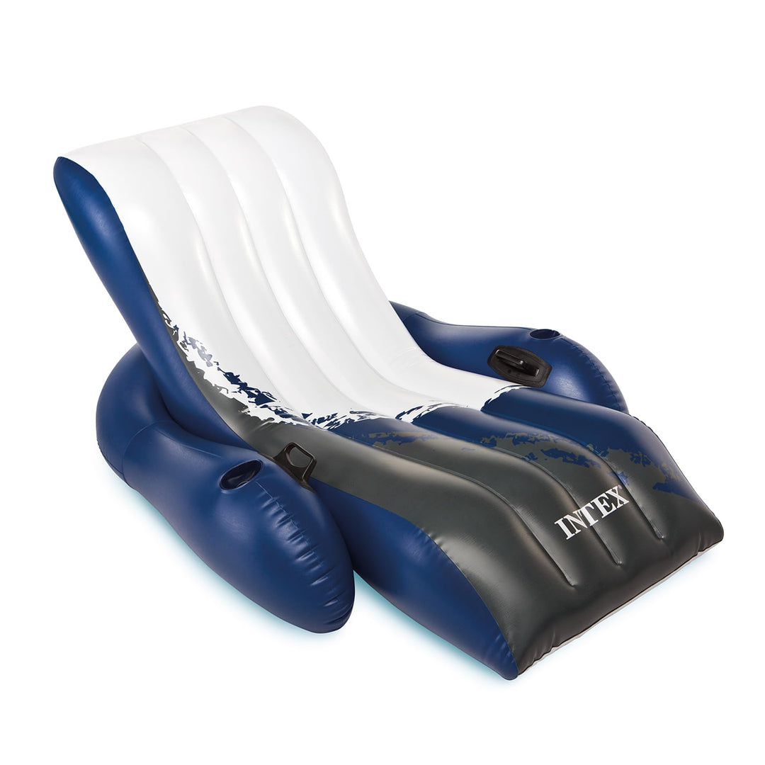 Intex Floating Recliner Lounge - Aufblasbarer Badelounge, mehrfarbig, 180 x 135
