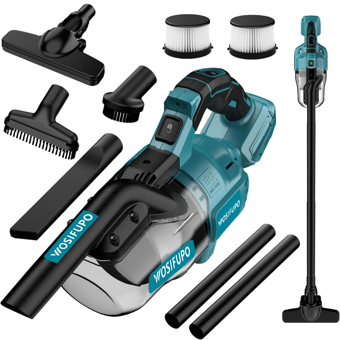 Akku Staubsauger für Makita 18V Akkus,20000Pa Leichter Staubsauger mit HEPA-Filter,5in1 Handstaubsau