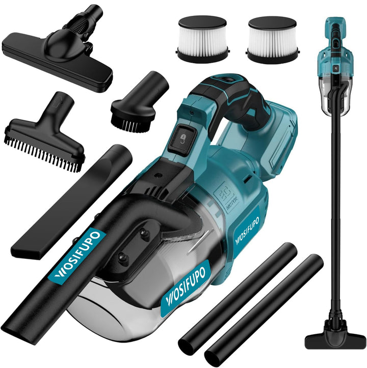 Akku Staubsauger für Makita 18V Akkus,20000Pa Leichter Staubsauger mit HEPA-Filter,5in1 Handstaubsau