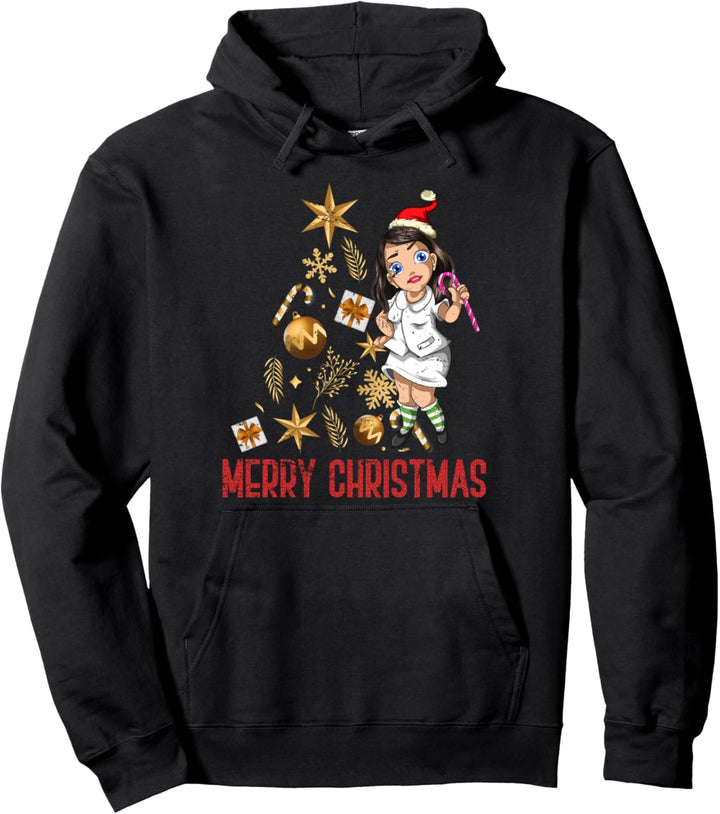 Weihnachtsstern Heiligabend Geschenk Frauen Krankenschwester Pullover Hoodie