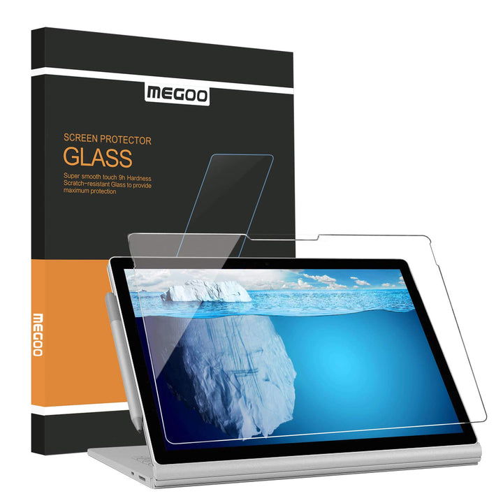 Megoo Surface Book 3 Displayschutzfolie 15 Zoll, gehärtetes Glas/einfache Installation/kratzfest, au