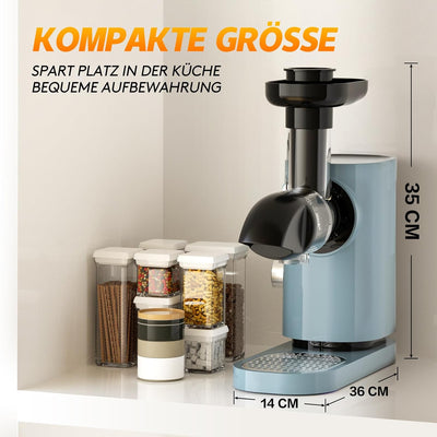 Aobosi Slow Juicer Entsafter Gemüse und Obst Profi Entsafter mit Ruhiger Motor & Umkehrfunktion & Sa