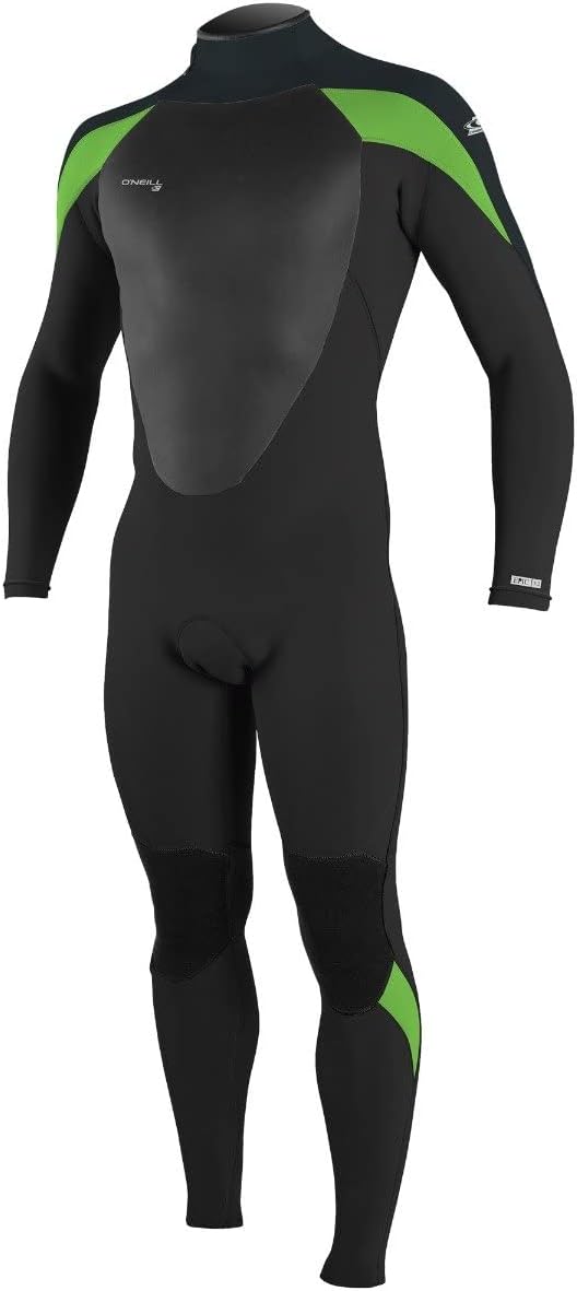 O';Neill Herren Epic 3/2mm Back Zip Neoprenanzug - Black Gunmetal Dayglo - Thermal Warm Heat Layers
