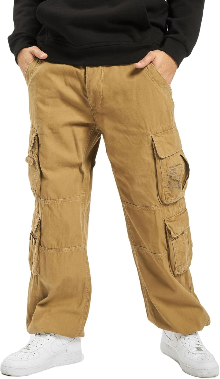 Brandit Herren Pure Vintage Pants Hose, S Beige