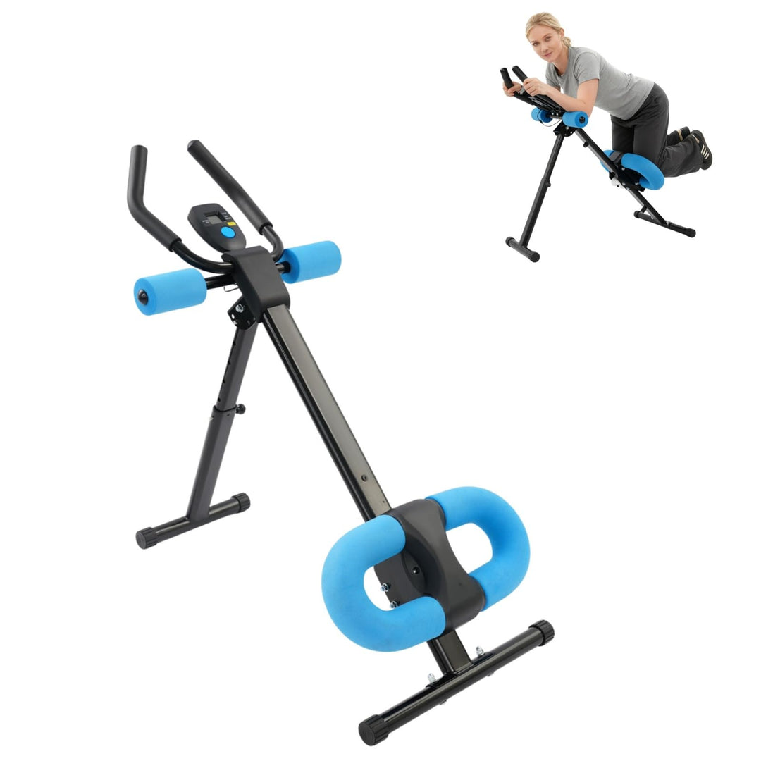 Bauchtrainer für Zuhause Klappbar Bauchmuskeltrainer mit 2 Winkelverstellstufen & 5 Höhenverstellstu