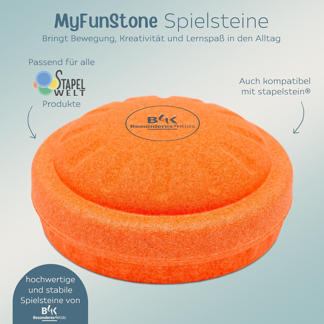 Stapelwelt MyFunStone Spielstein Balancierstein, Besonderes4Kids, kompatibel mit anderen Balancierst