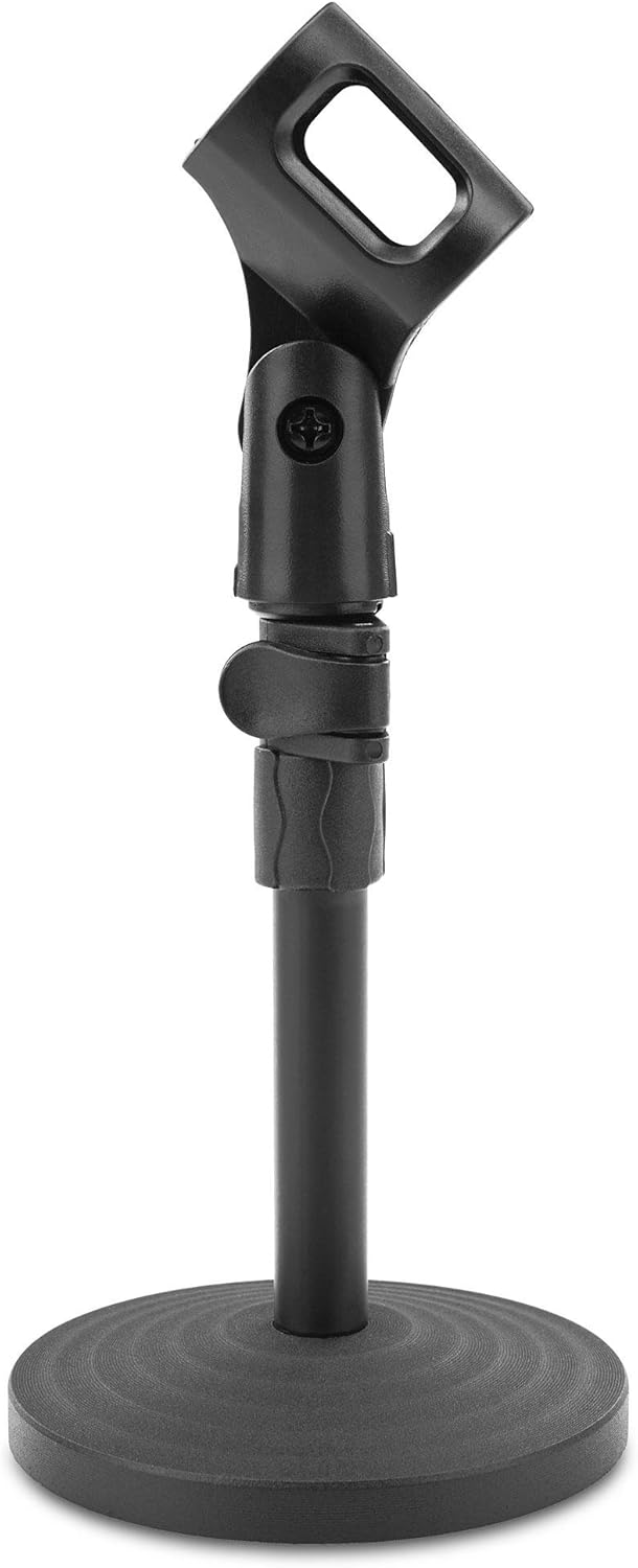 McGrey MST-20 Mikrofon Tischstativ (stufenlos höhenverstellbar, schwerer Gusssockel, kompakt zerlegb