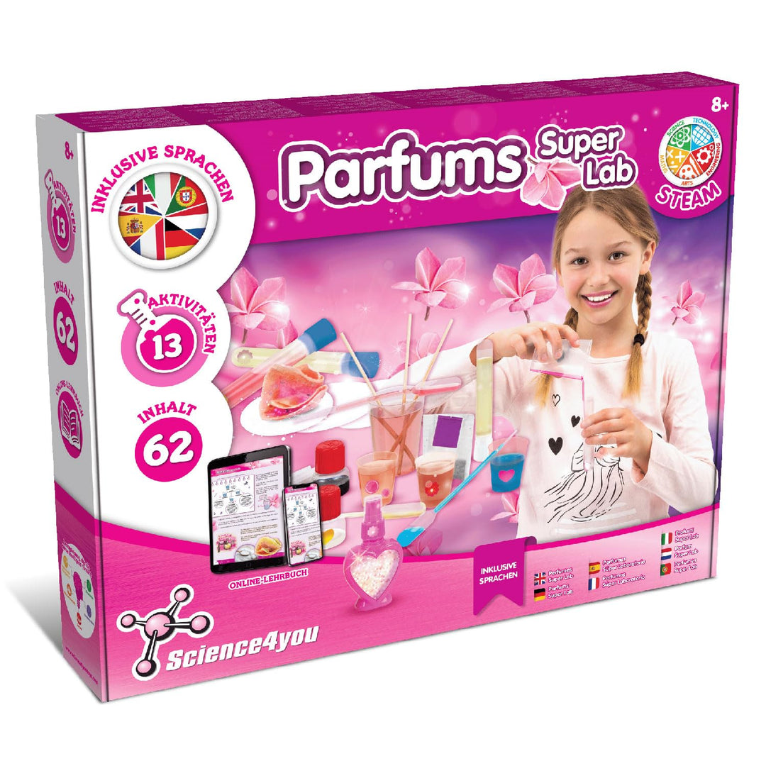 Science4you Super Parfümlabor für Kinder, 13 Experimente, mach dein eigenes Parfüm, Parfüm Selber Ma