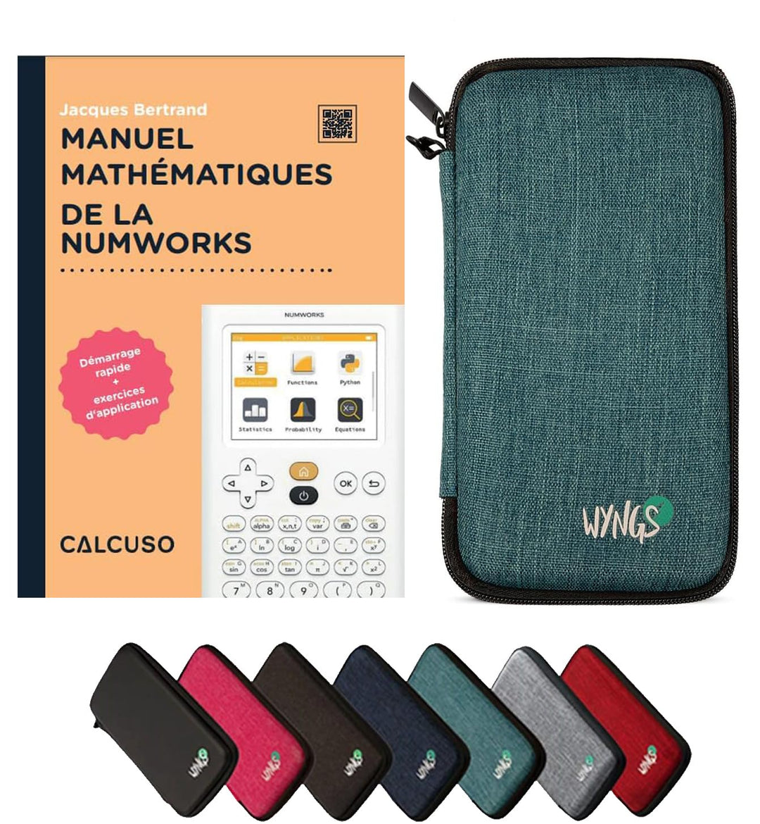 CALCUSO Zubehör Standardpaket Türkis kompatibel für Grafikrechner Numworks (Französisch)