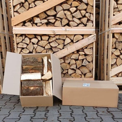 VBChome Brennholz Menge 20 kg Eiche Holz Holzscheite 30cm Getrocknetes Holz Kaminholz Lagerfeuer und