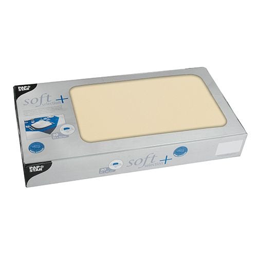 PAPSTAR 100 Mitteldecken Vlies 80 x 80 cm Champagner (84915)