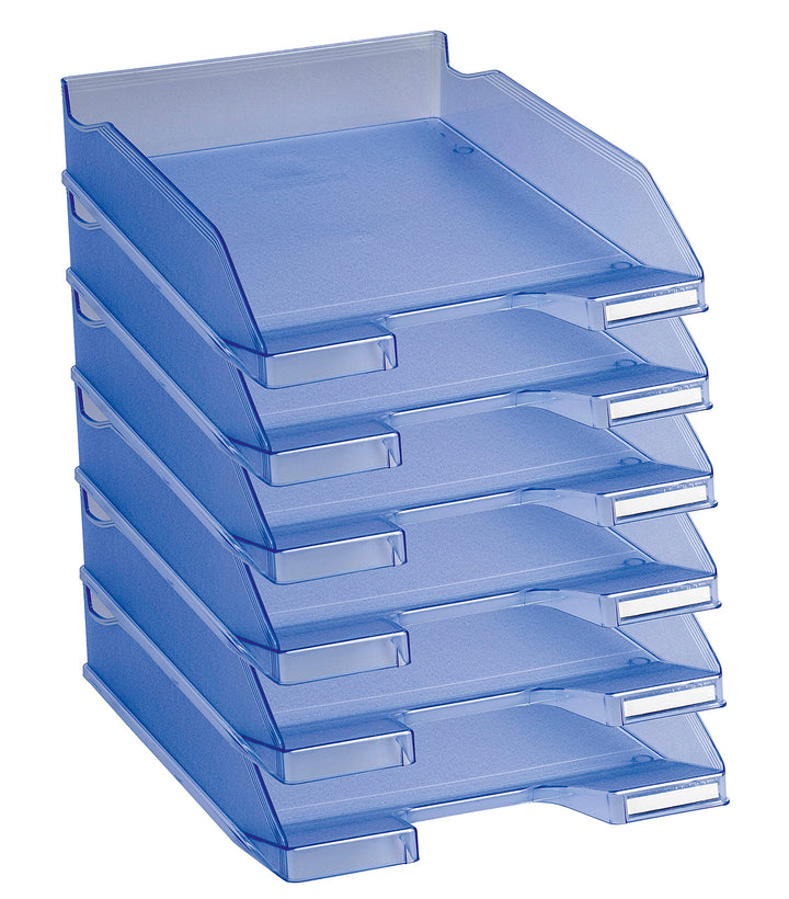 Exacompta 11310D 6er Pack Premium Briefablage Combo Midi DIN A4. Ideale Briefkörbe für Ihre Organisa