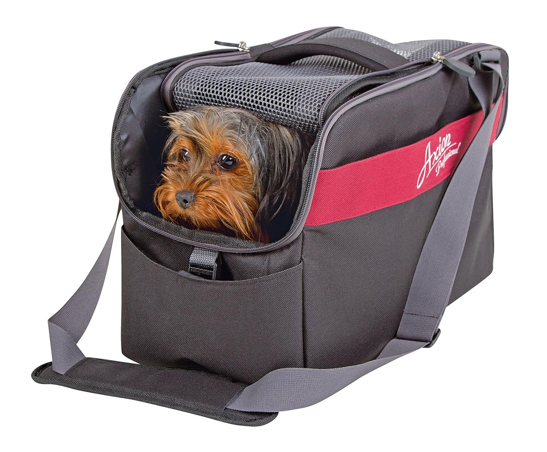 Kerbl 80593 Tragetasche Axion, 44 x 20 x 27 cm, schwarz/rot