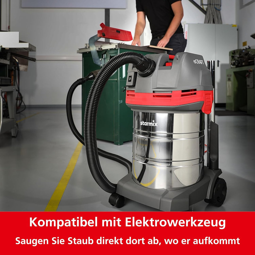 Starmix eCraft APL-1430 EWR - Elektrowerkzeug-Staubsauger für Arbeiten mit geringer Staubentwicklung