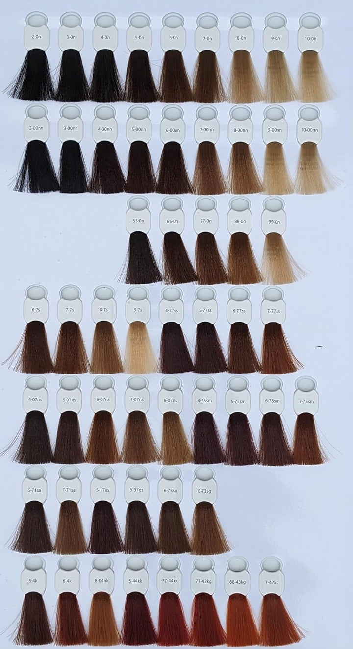 HAIR HAUS Super Brilliant Color Haarfarbe 3x 100ml + Färbepinsel spezial (4-0n), 4-0n